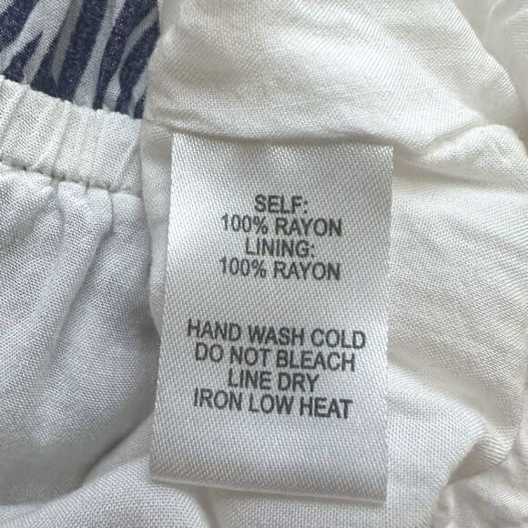 Lulus Sign of the Times White and Navy Blue Leaf Print Maxi Dress - Size XS - Picture 4 of 8